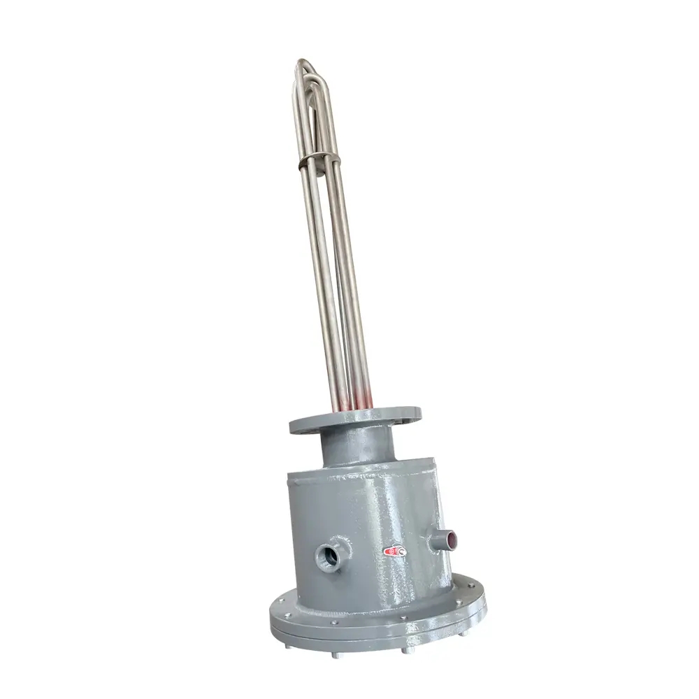 Riscaldatore ad immersione antideflagrante con connessione a flangia 380 V 1,5 kW